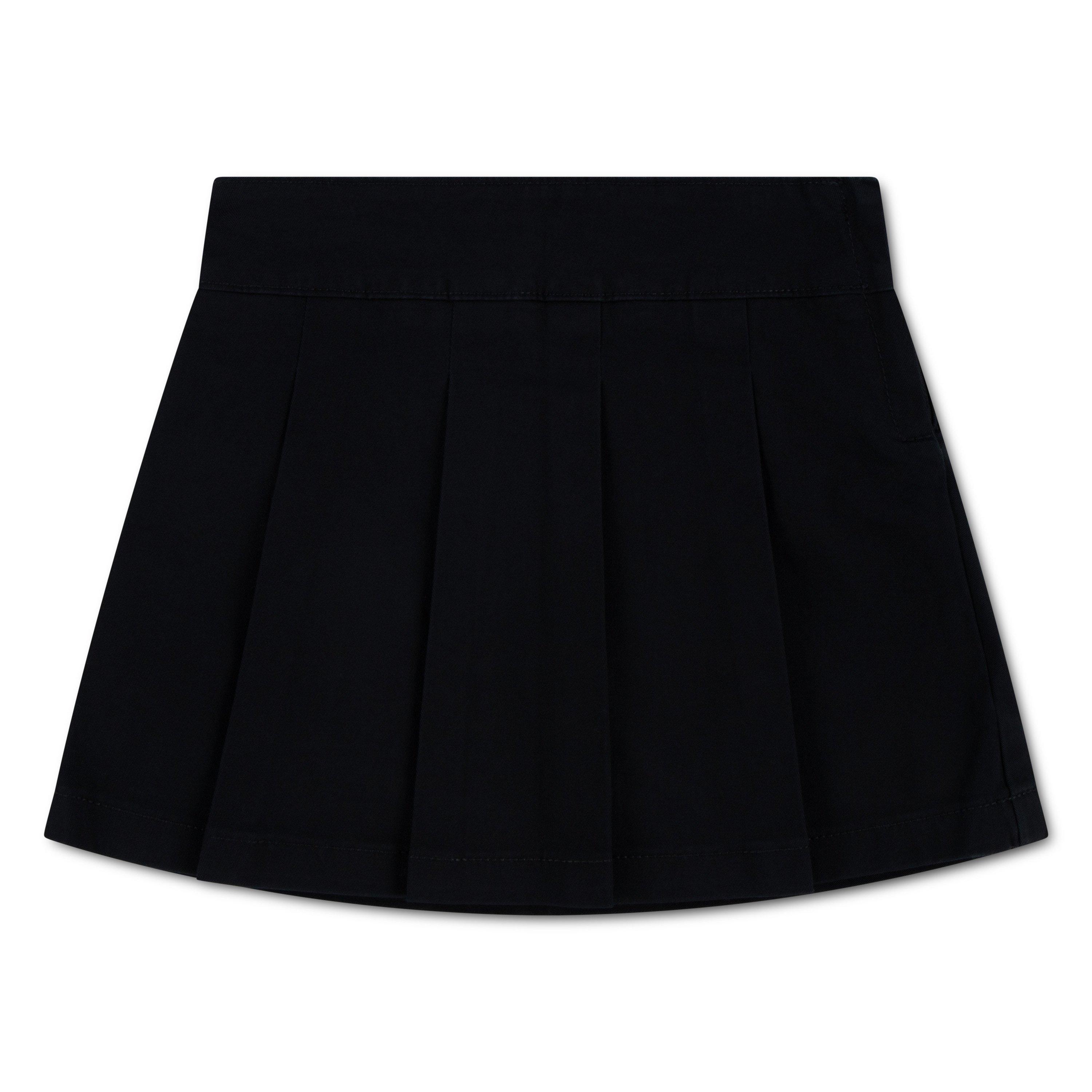 Levi's Little Girls' Pleated Uniform Skort - Black - BLACK